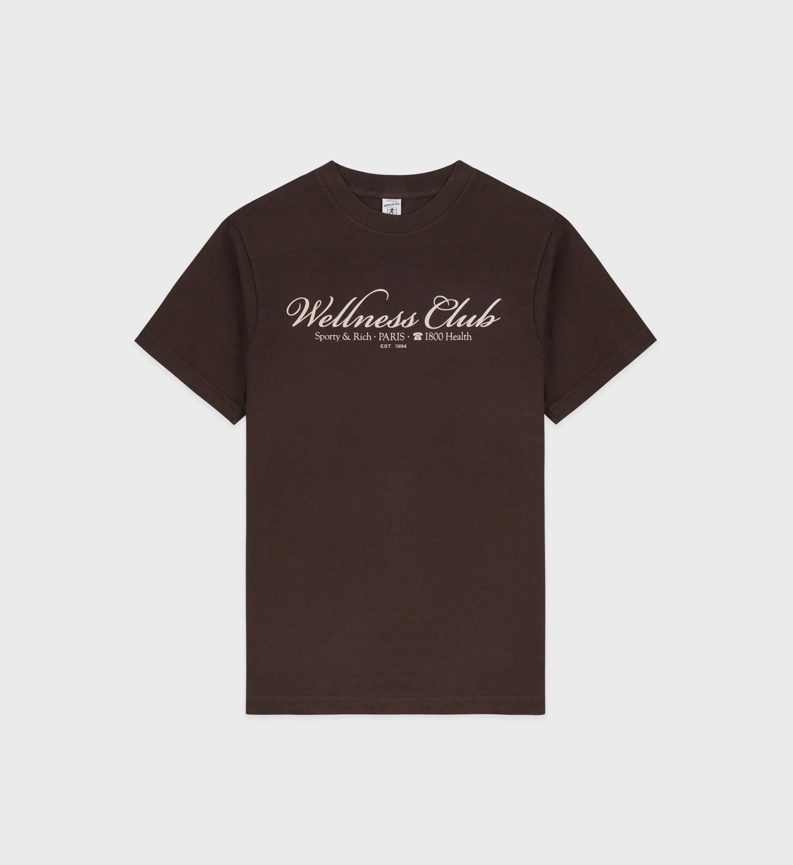 1800 Health T-Shirt - Chocolate/Cream