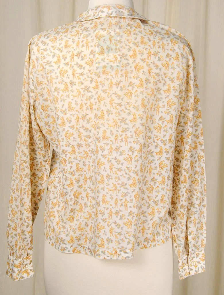 1950s Hunting Party Blouse