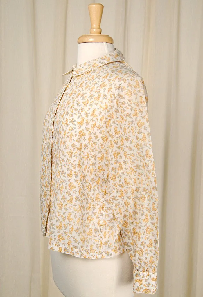 1950s Hunting Party Blouse