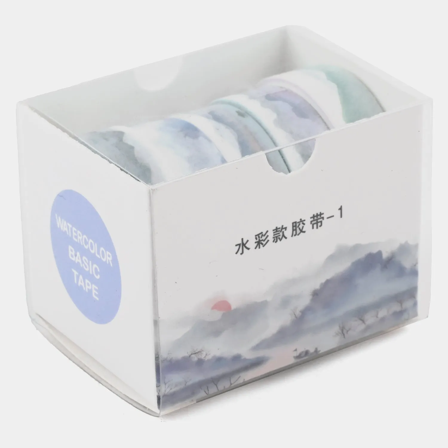 5Rolls/box Solid Color Washi Tape Set