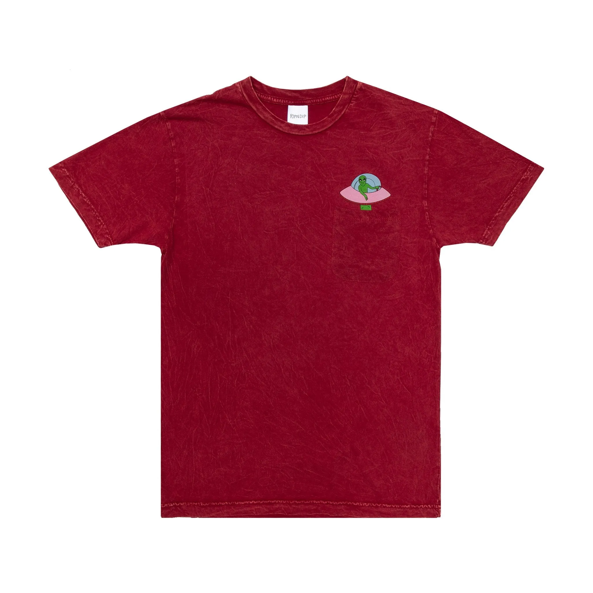 Abduction Tee (Red Mineral Wash)