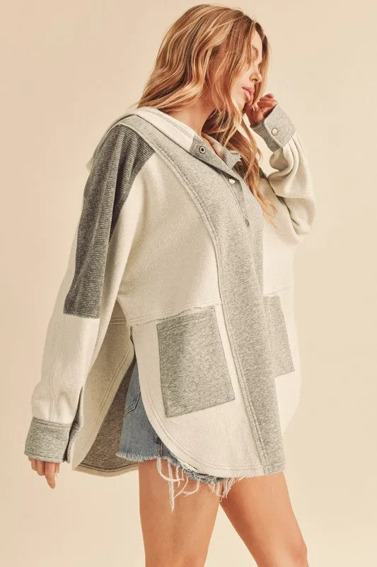 Aemi   Co Dove Hooded Pullover