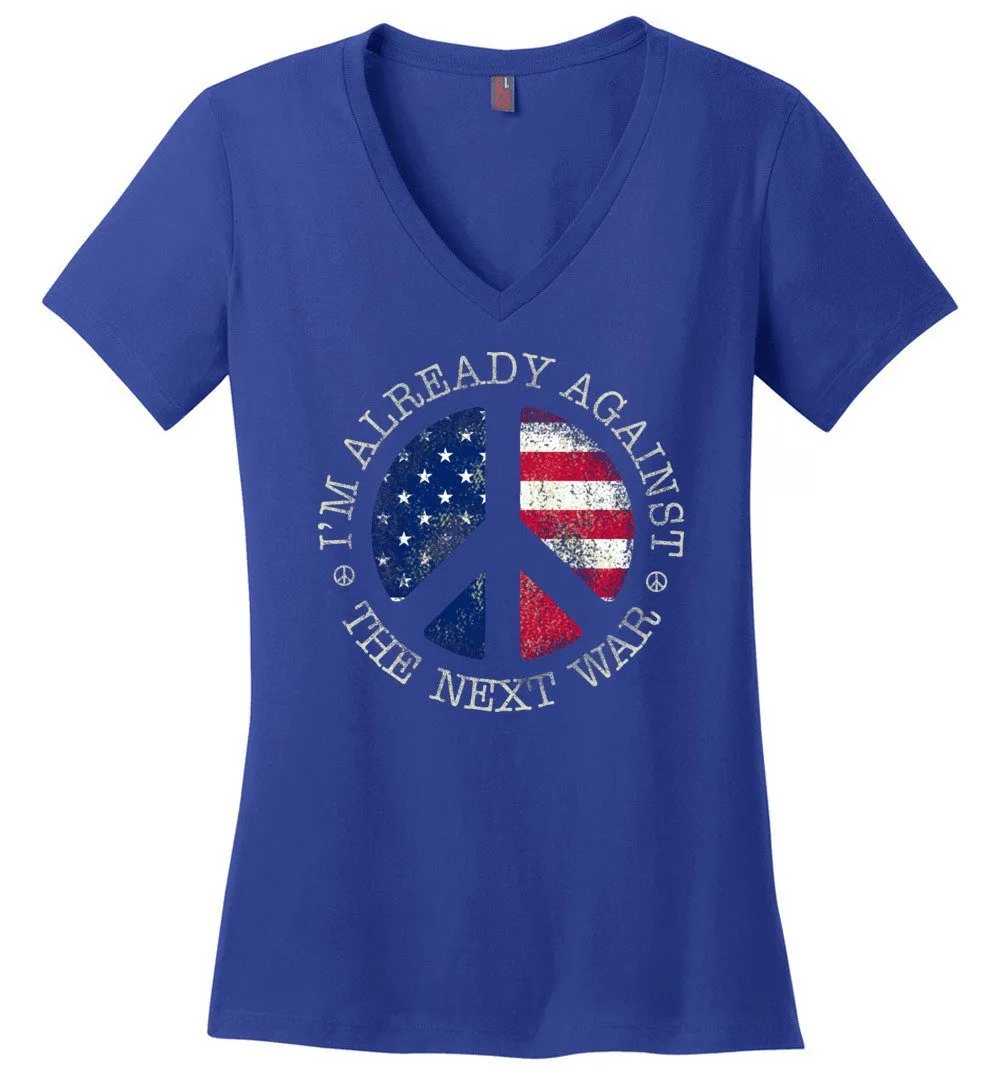 Against The Next War V-neck