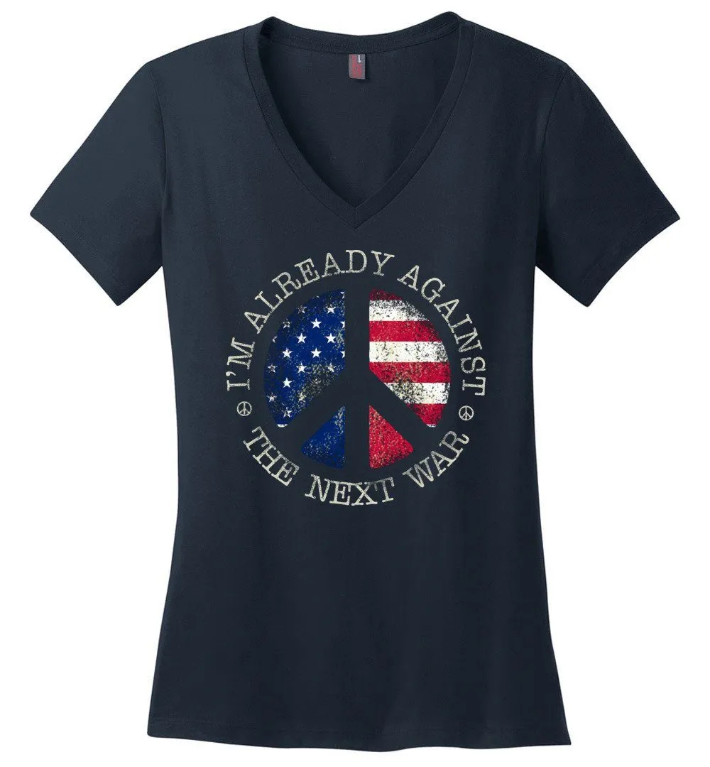 Against The Next War V-neck