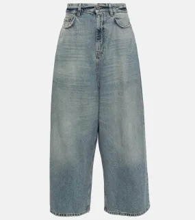 Balenciaga wide leg jeans, blue