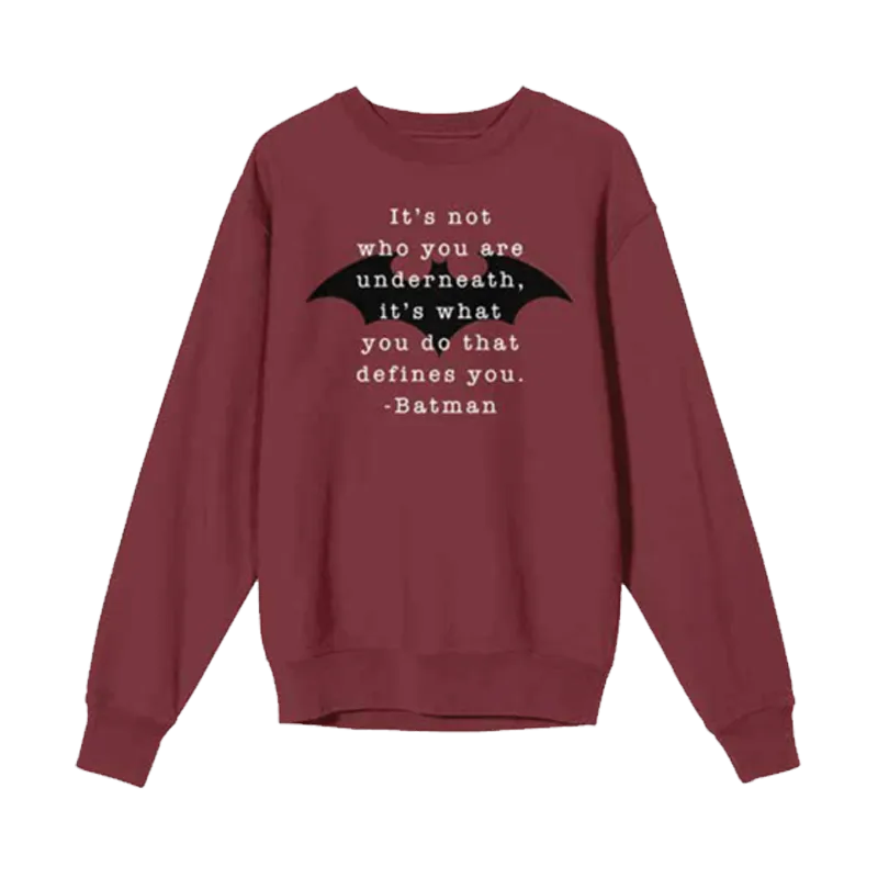 Batman 2377 Bloodstone Red Sweatshirt