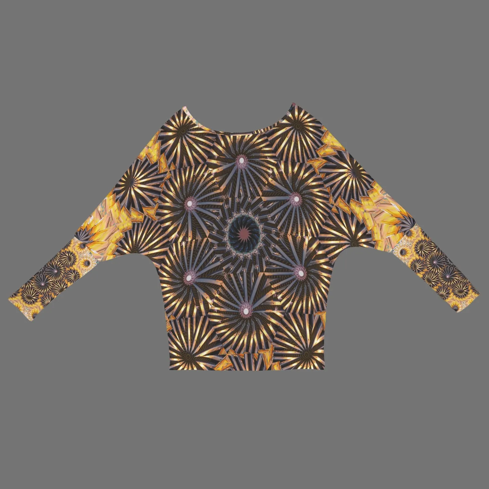Batwing Long Sleeve Sweater Rusty Truck Medallion