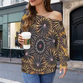 Batwing Long Sleeve Sweater Rusty Truck Medallion