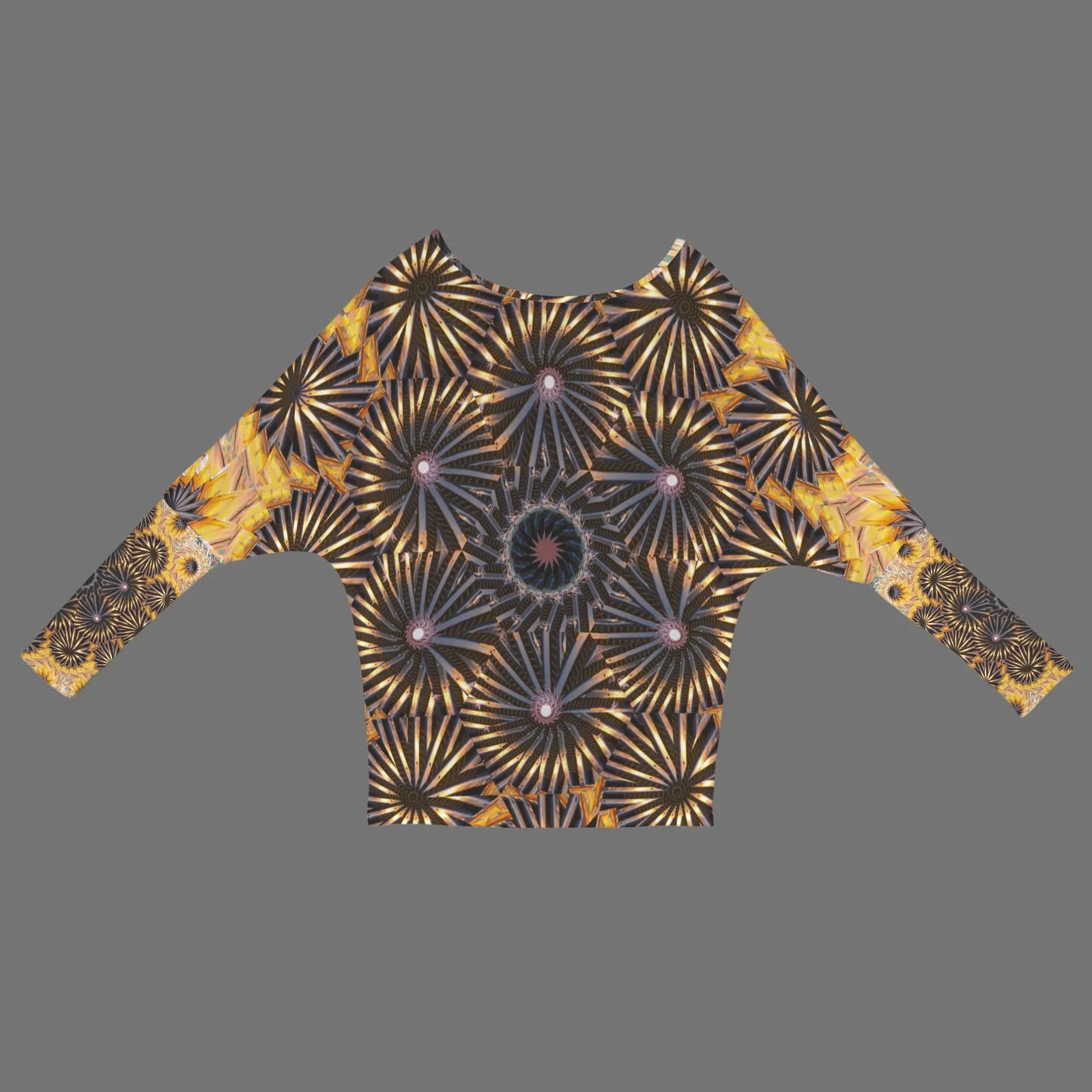 Batwing Long Sleeve Sweater Rusty Truck Medallion