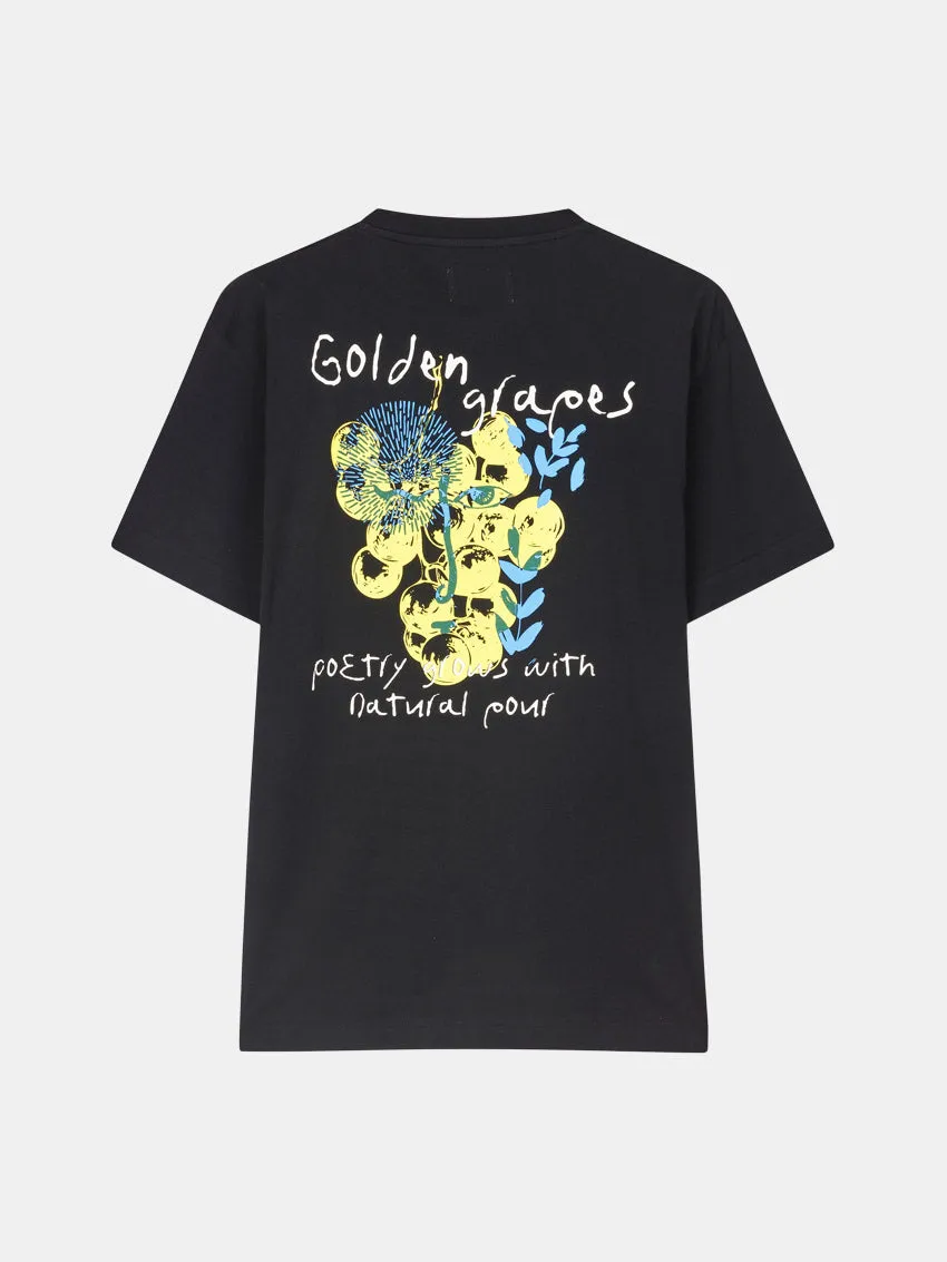 Beat Golden Grape Tee Black