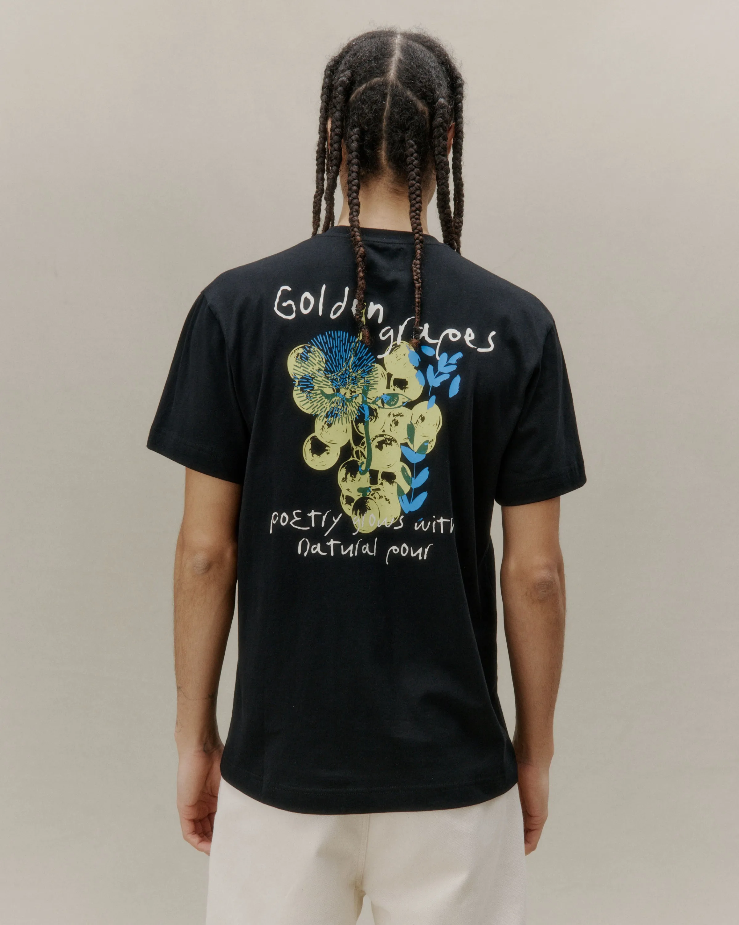 Beat Golden Grape Tee Black