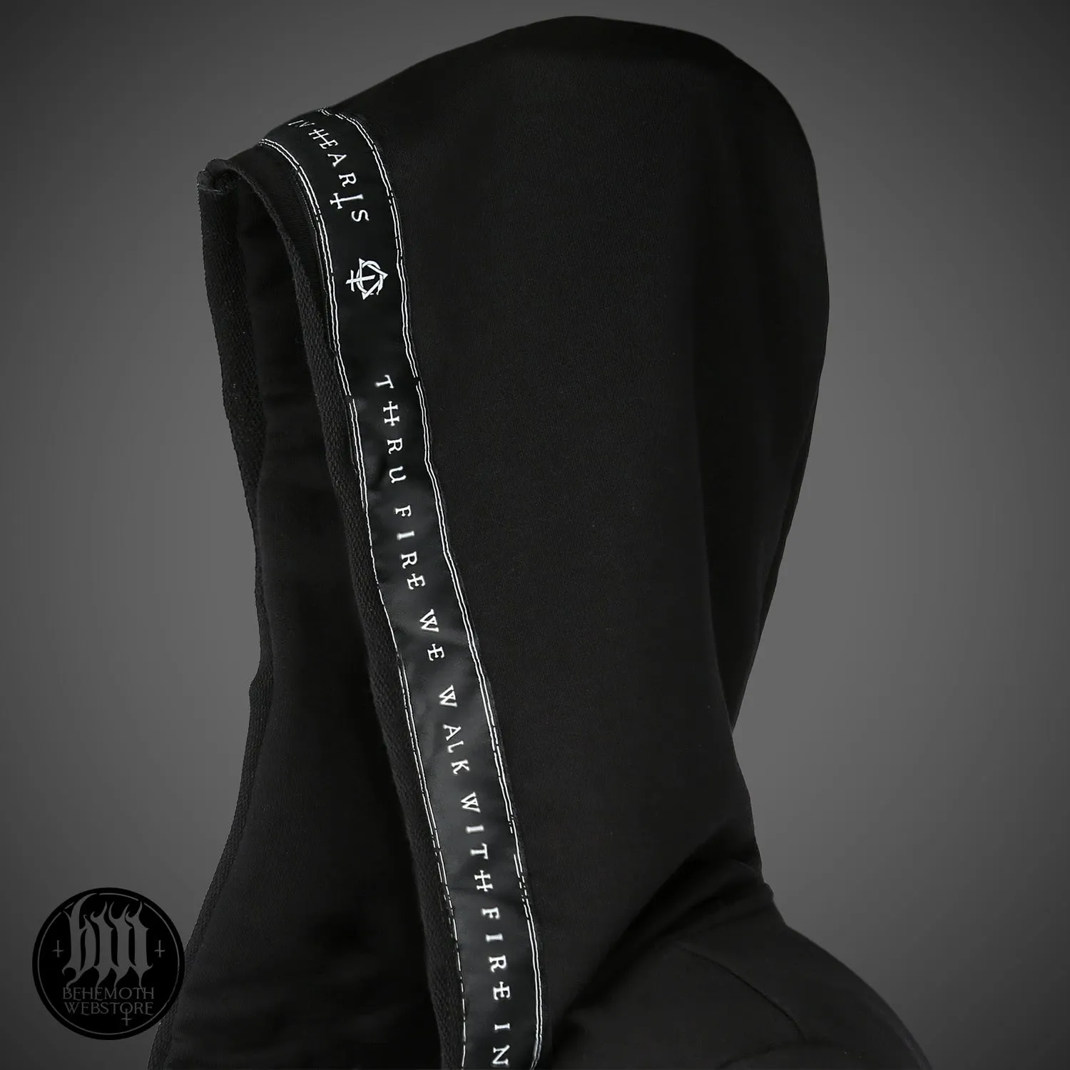 Behemoth ' Contra' Long Hooded Open Edge Cardigan
