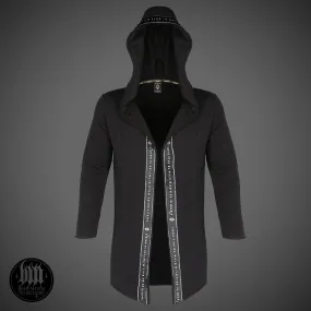 Behemoth ' Contra' Long Hooded Open Edge Cardigan