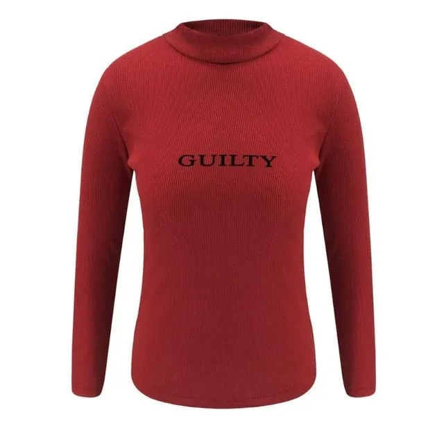 Best Sellers Women T-Shirts Fashion Solid Simple Pullover High Collar Long Sleeve Tops Ladies Outdoor Activities Casual Coat