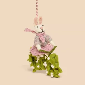 Bicycle Bunny Hanging Decoration