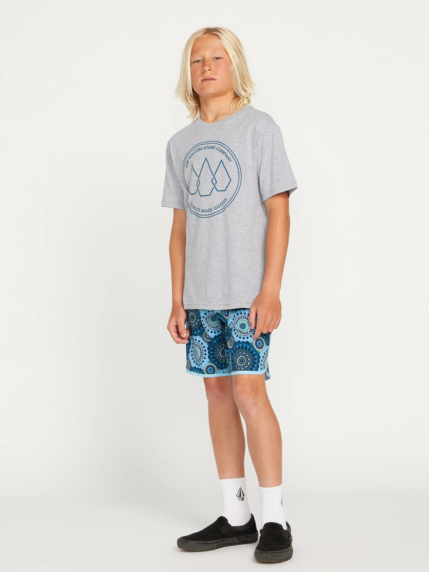 Big Boys Stone Link Short Sleeve Tee - Ash Heather