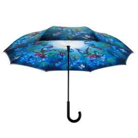 Bluebells Stick Umbrella Reverse Close