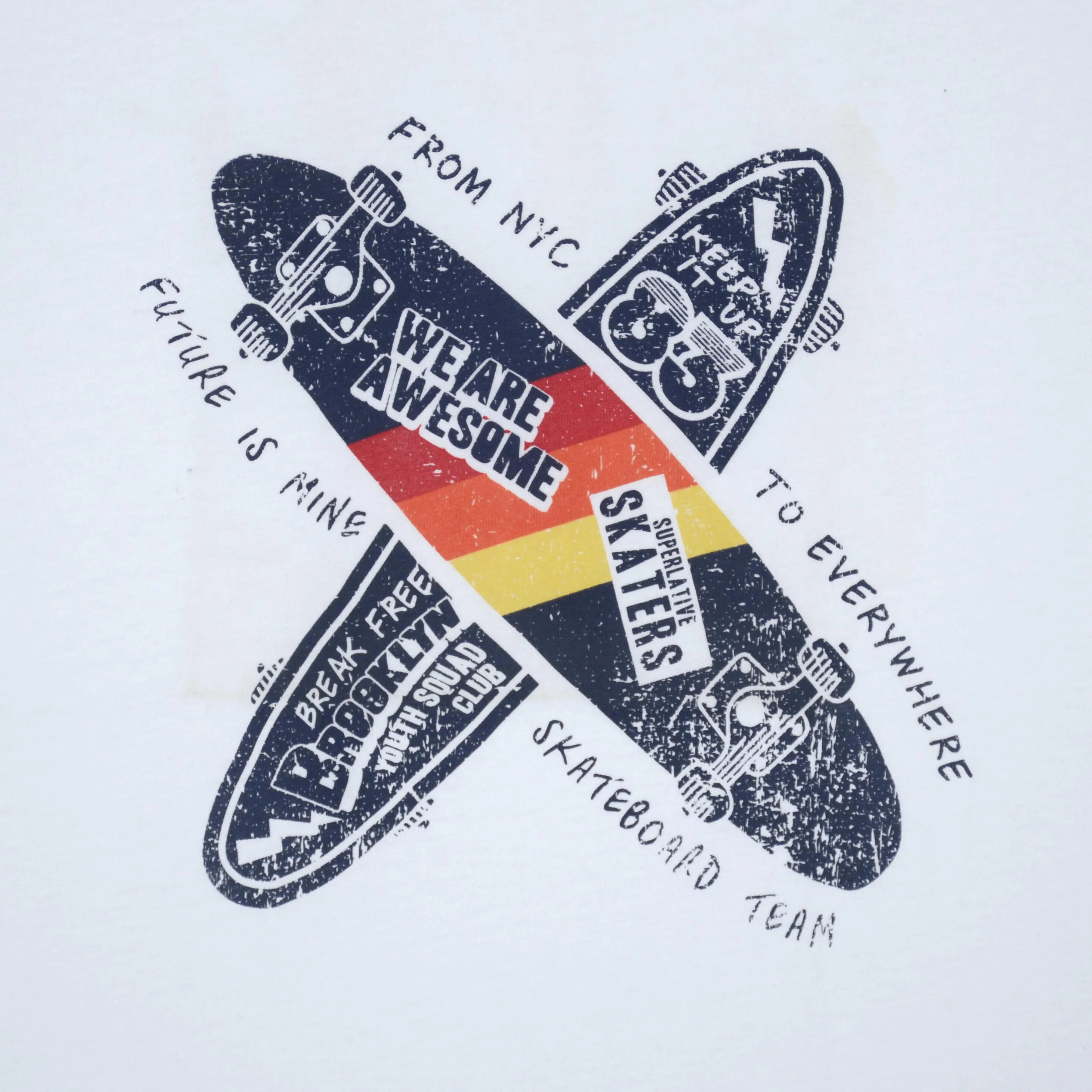 C1549 TA To Everywhare Future is Mine White T-Shirt