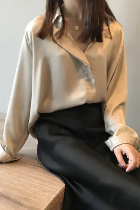 Camisola Manga Longa Cetim