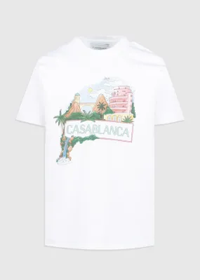 CASABLANCA: VIEWS TEE [WHITE]