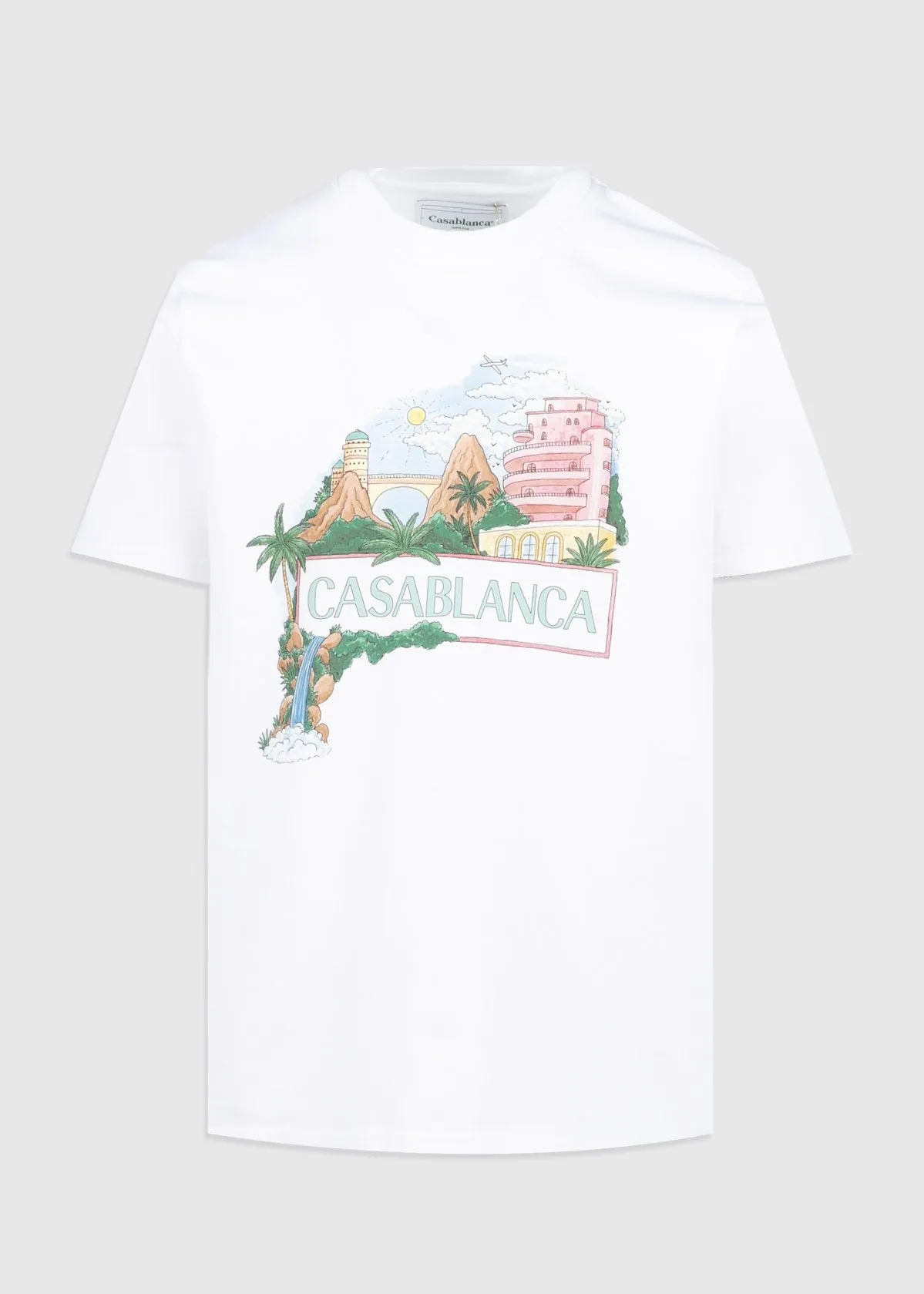 CASABLANCA: VIEWS TEE [WHITE]