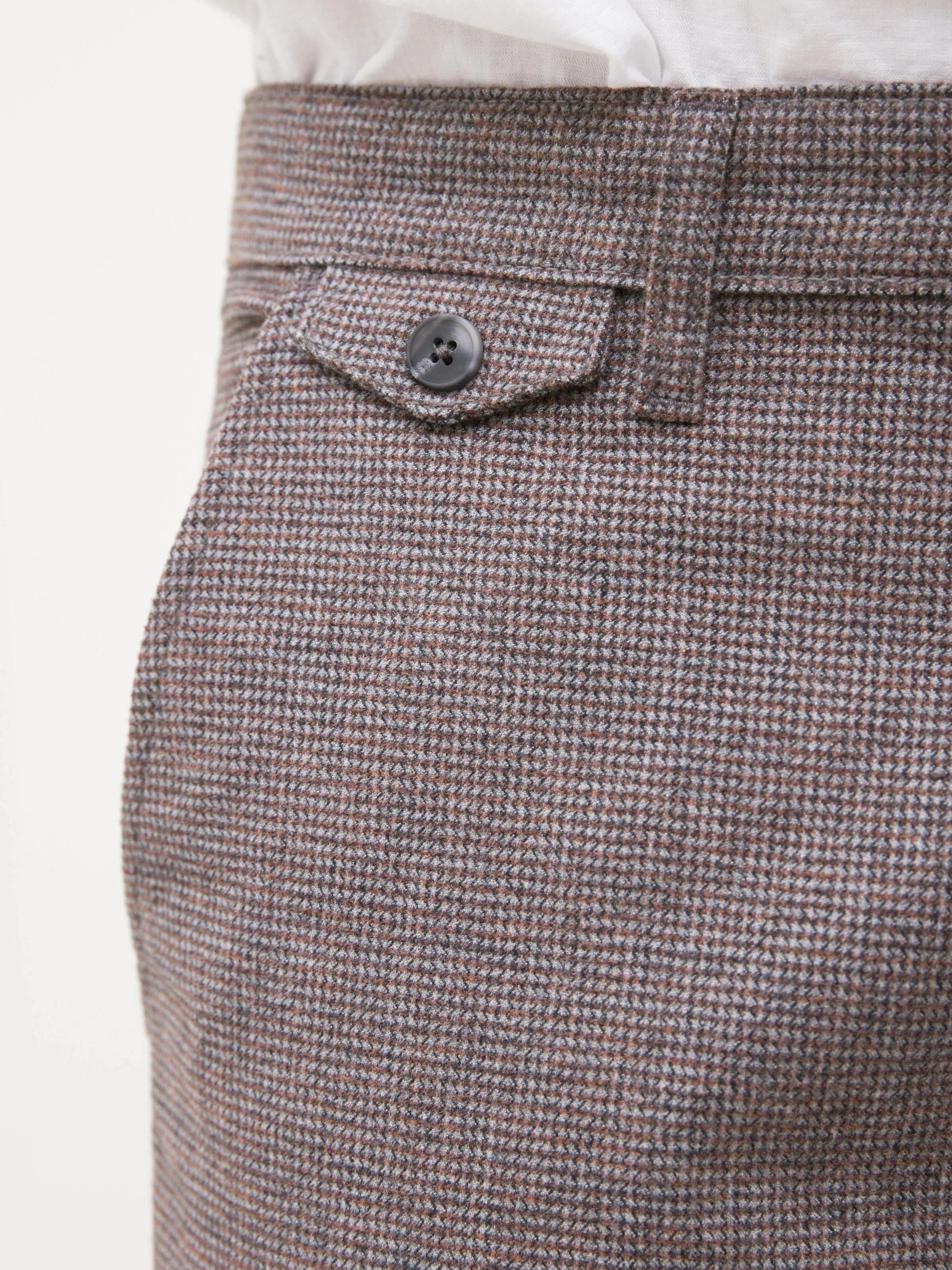 CASUAL PANT CROSS POCKET SLIM FIT RUST GREY