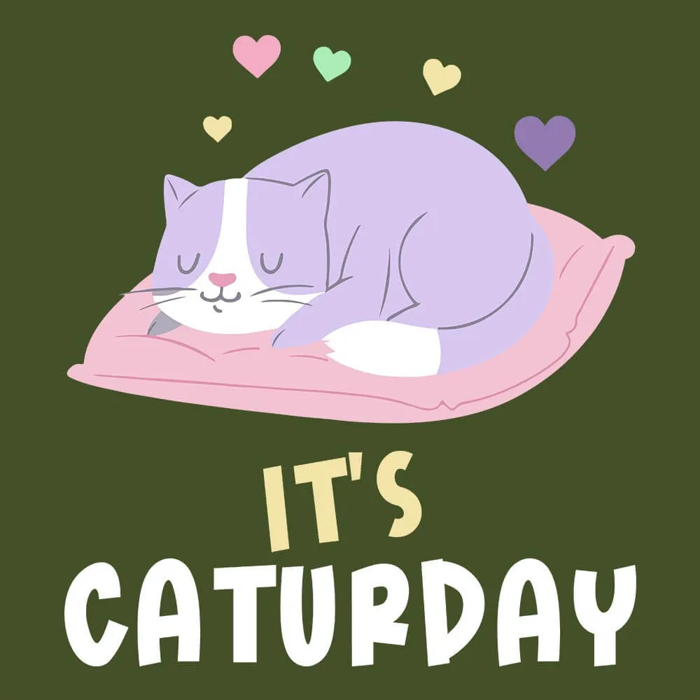 Caturday Half Sleeve T-Shirt