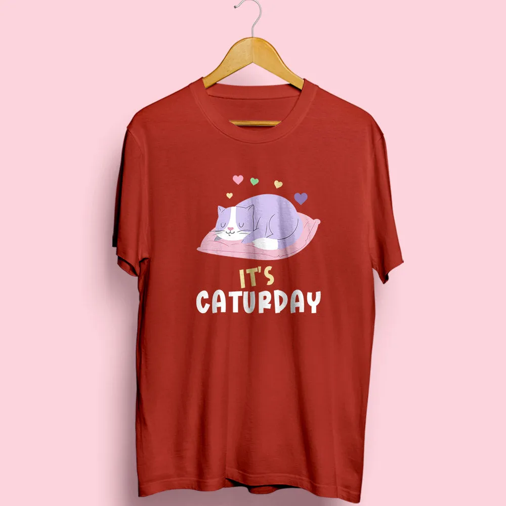 Caturday Half Sleeve T-Shirt