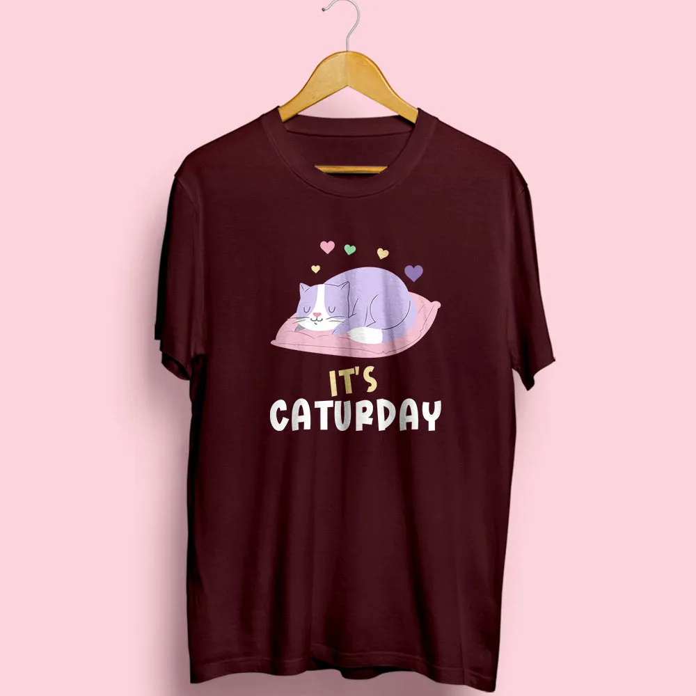 Caturday Half Sleeve T-Shirt