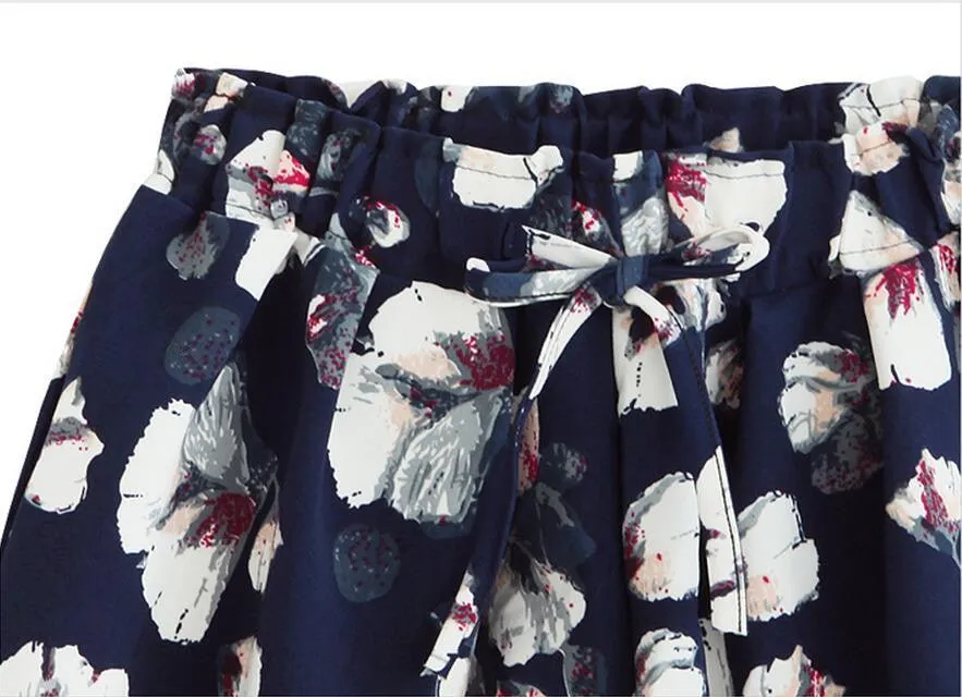CHIFFON FLORAL SHORTS SET