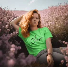 Chosen (2) Chosen (1 Peter 5:9) T-Shirt Words of Faith Series (Black Text)