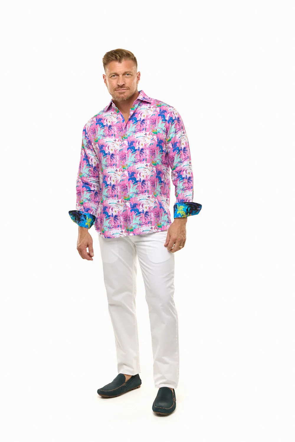 CORFU LINEN SHIRT PINK