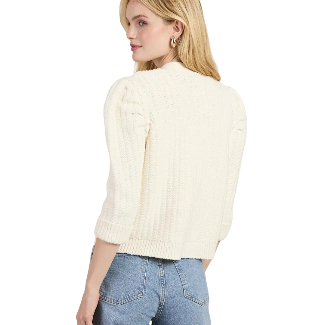 Cotton Blend Knit Jacket