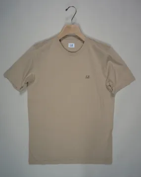 C.P. Company 30/1 Jersey Logo T-Shirt / Cobblestone