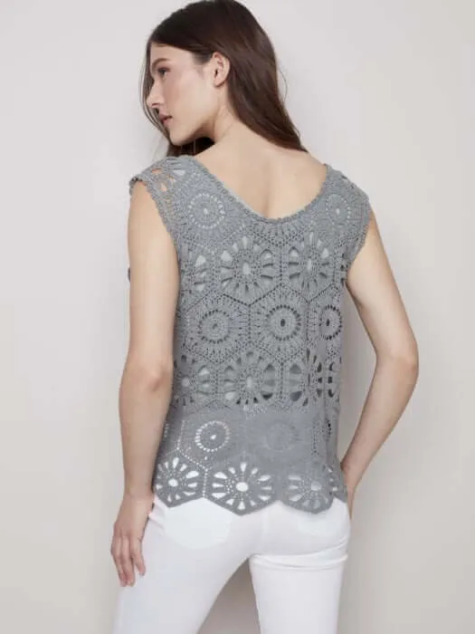 Crochet V-Neck
