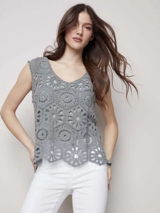 Crochet V-Neck
