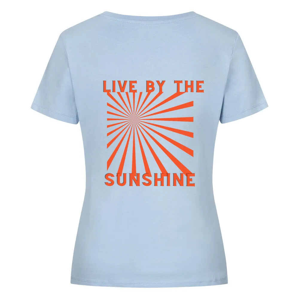 Damen T-Shirt Bakcprint | Live by the Sun