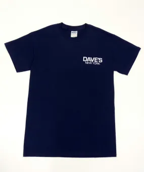 Dave’s New York Work Logo Short Sleeve T-Shirt - Navy