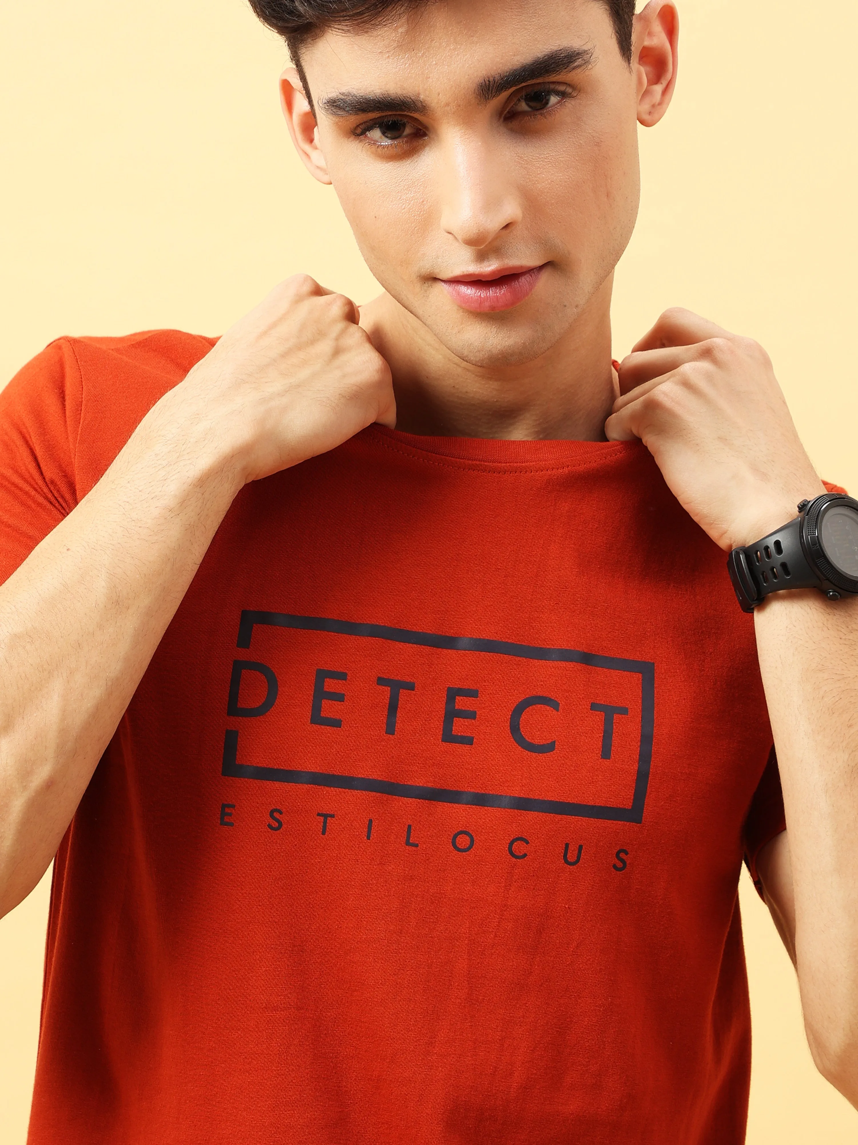 Detect Brick Red T-Shirt