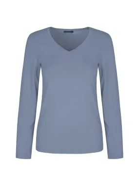 Dolcezza V- Neck Pullover - Baby Blue