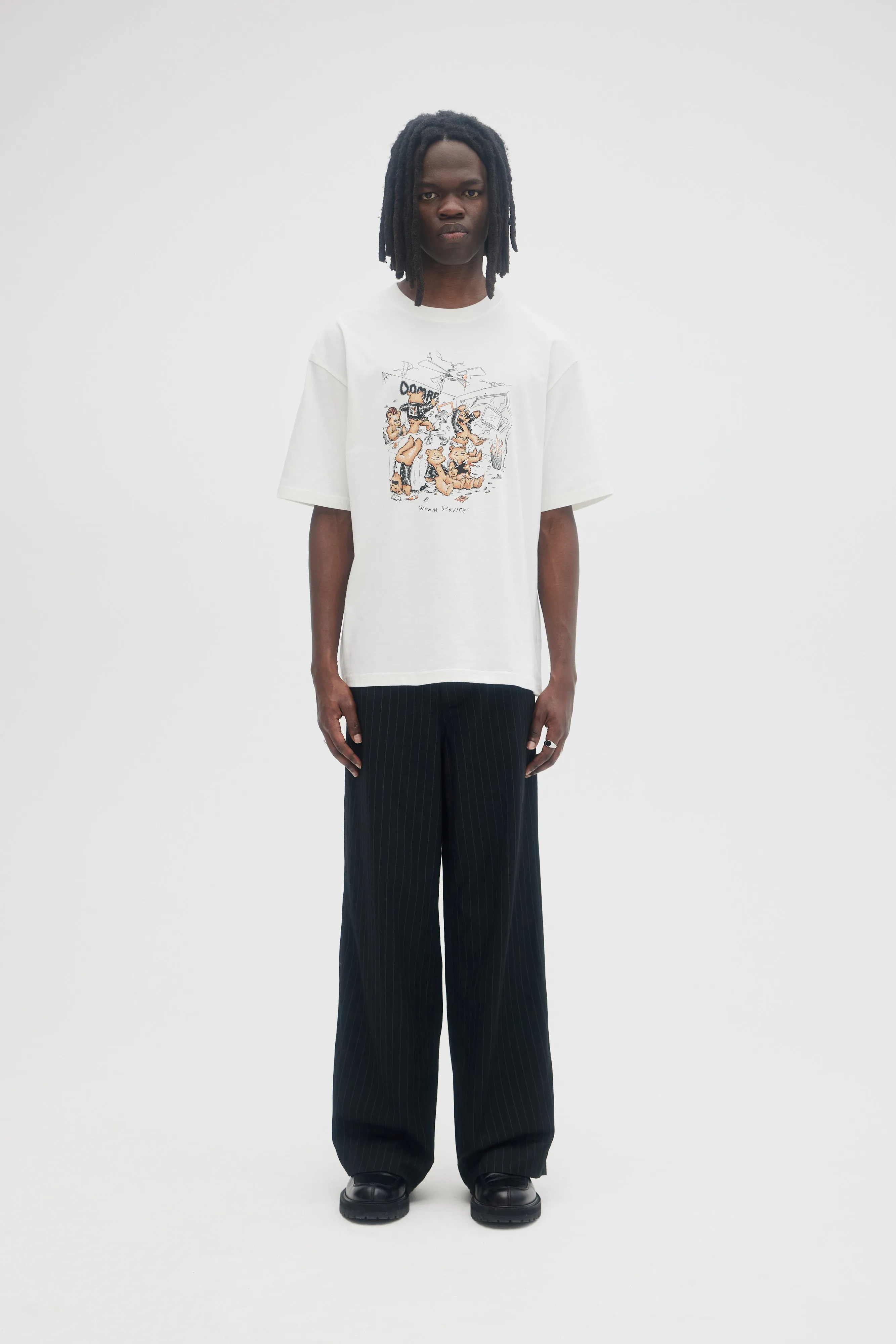 DOMREBEL Room Service Tee - Ivory