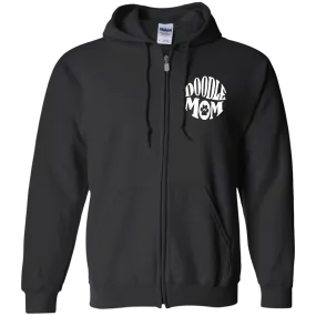 Doodle Mom Zip Up Hooded Sweatshirt