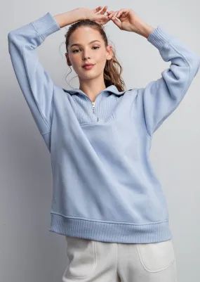 FINAL SALE - Spring Quarter Zip Long Sleeves - 2 Colors!