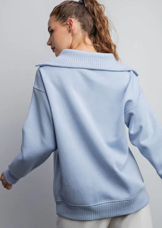 FINAL SALE - Spring Quarter Zip Long Sleeves - 2 Colors!