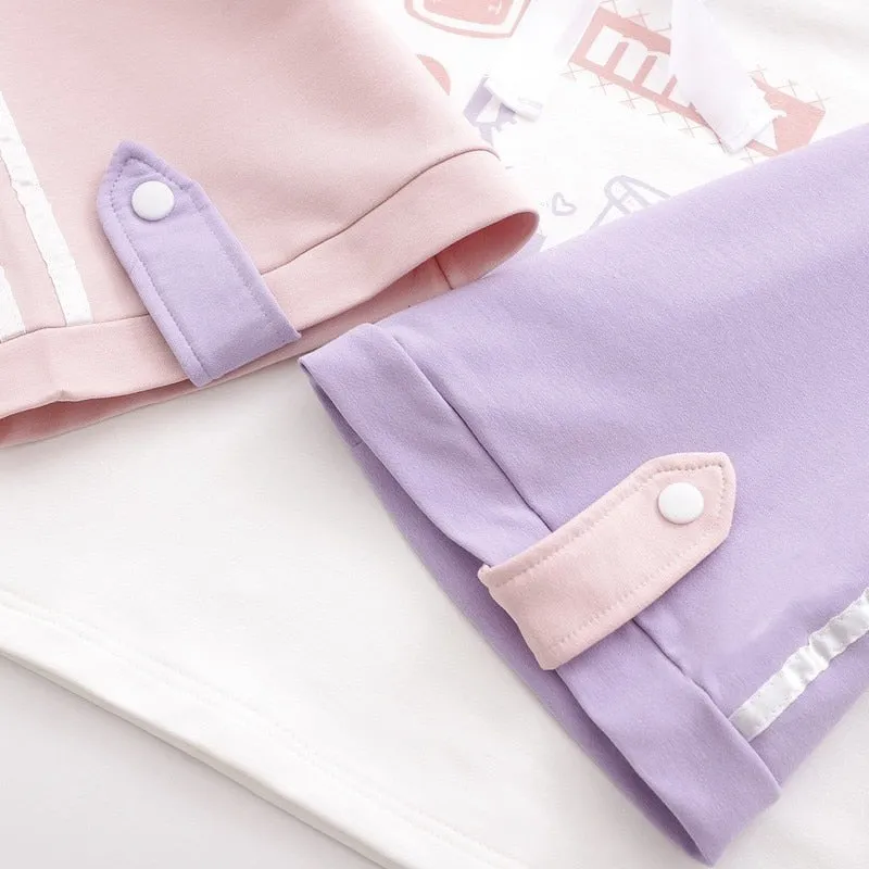 Harajuku Kawaii Milk or Juice Hoodie - Sip Style and Comfort! 🥛🍹