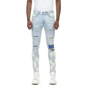 Heavy Fray Jeans - Mercer Blue