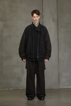 JAQUARD BOMBER DOWN JACKET