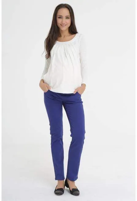 Josie Reg Straight Jeans Matenity Pants Royal