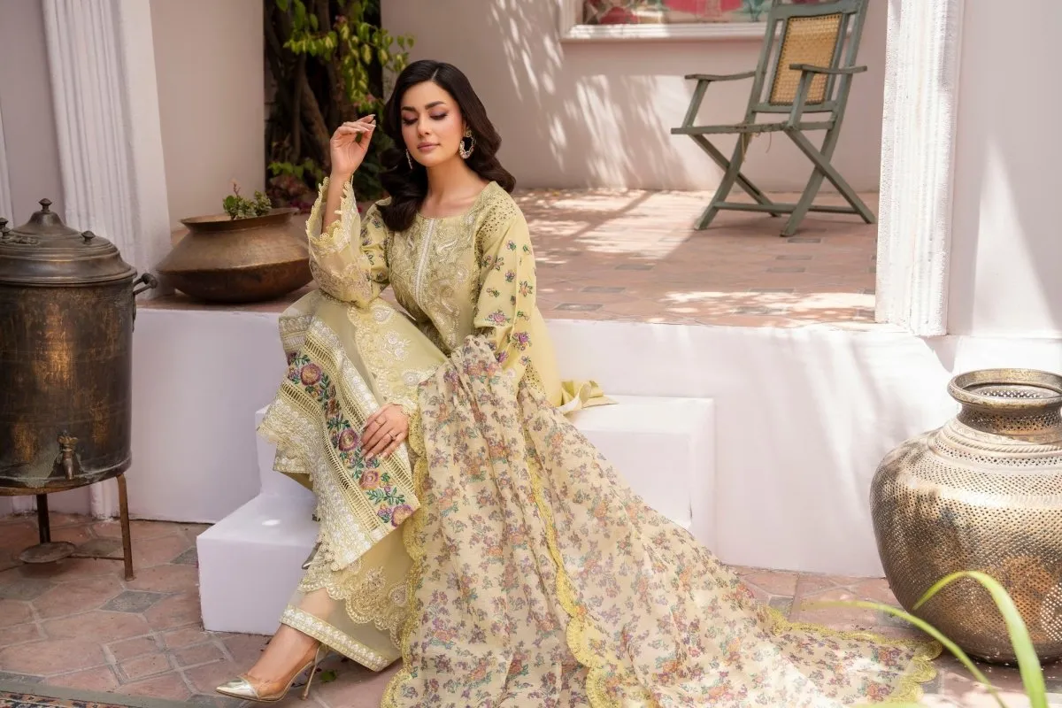 Karma Festive Embroidered Cotton Pakistani Suit KAR99