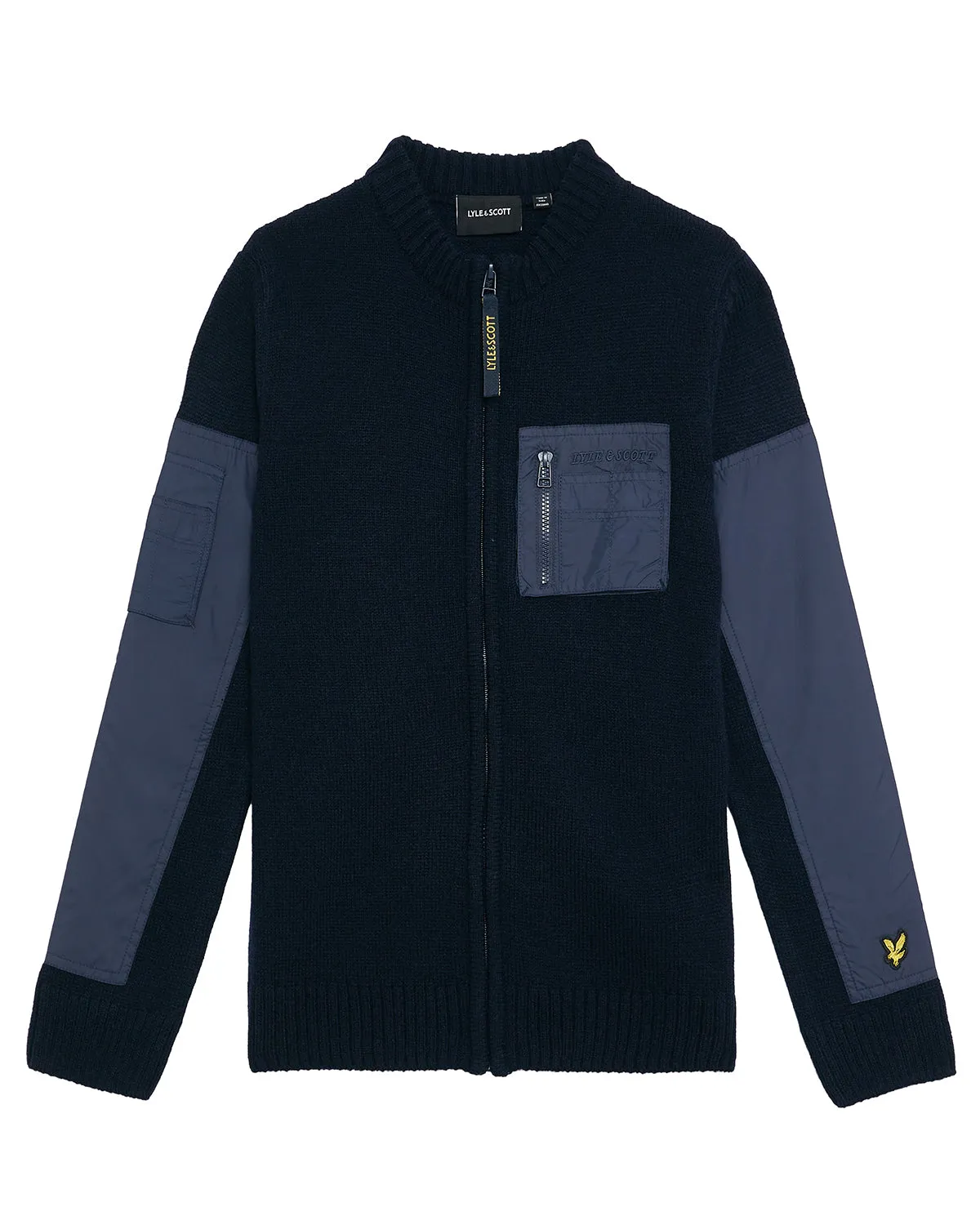 Kids Tonal Nylon Trim Cardigan